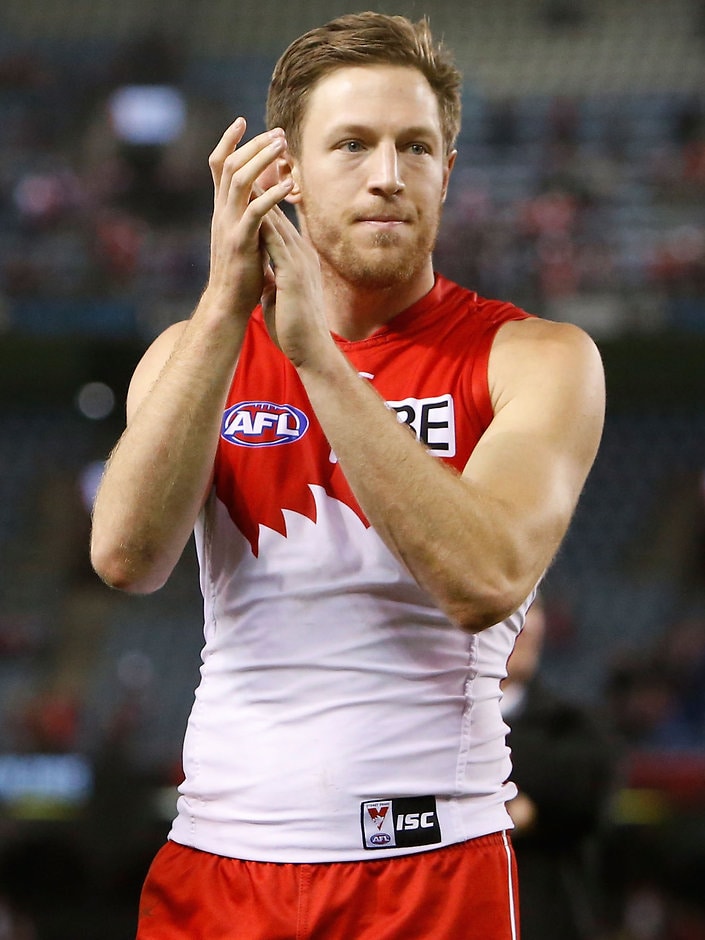 AFL 2015 Rd 22 - St Kilda v Sydney Jeremy Laidler is still looking over his shoulder when it comes to a spot in the Swans' backline - ${keywords}
